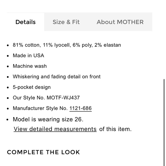 NWOT mother denim looker crop size 27 - Picture 13 of 13